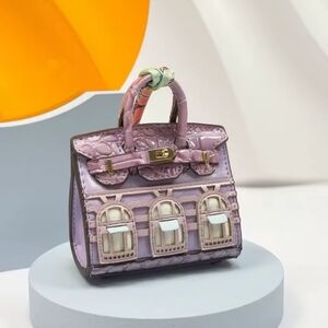 Lavender Women's Bag Coin Purse Bag Charm